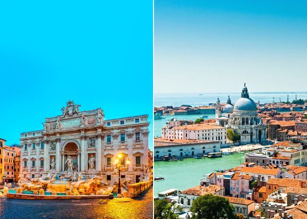 Roma + Venecia, Italia