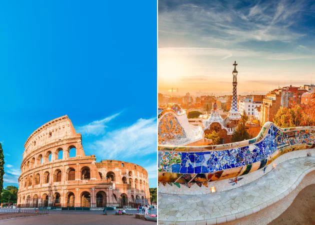 Roma, Italia + Barcelona, España