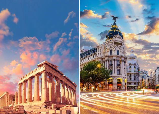 Atenas, Grecia + Madrid, España